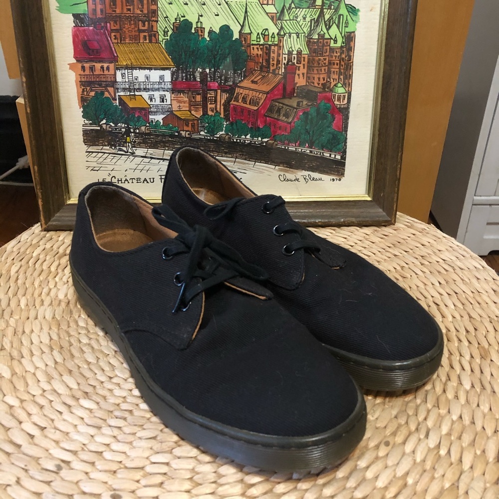 Black Doc Martens Canvas Sneakers Men’s 8 Womens 9